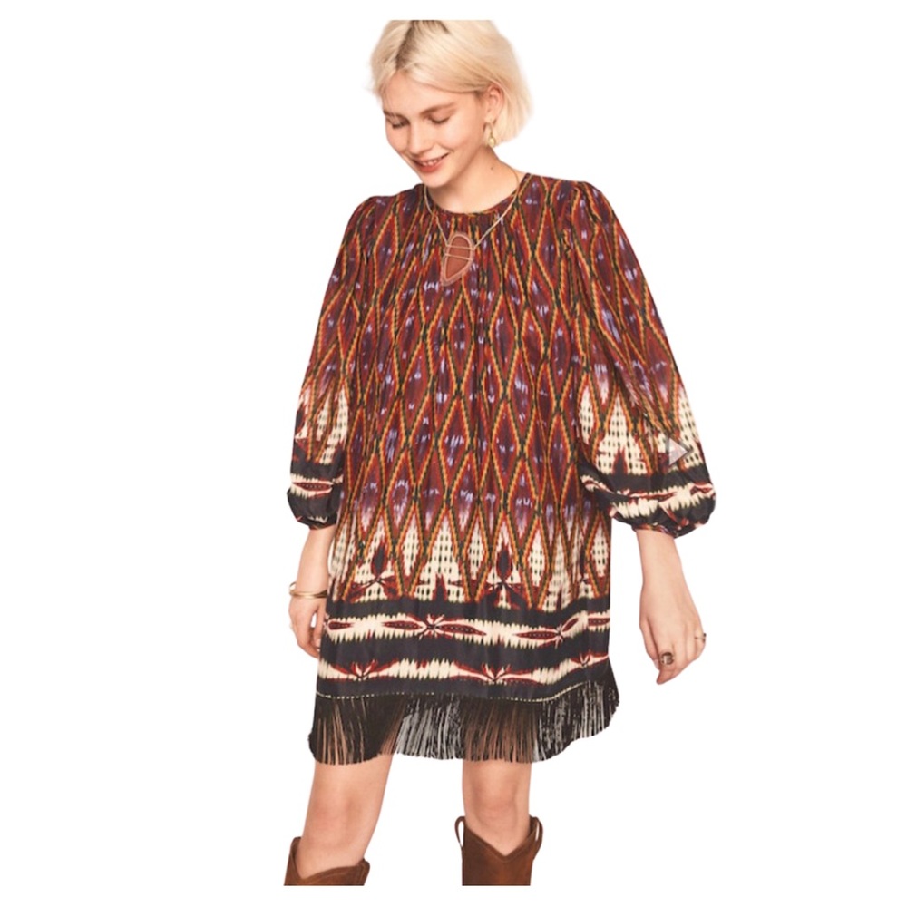 Vanessa Bruno Maureen Silk Blend Dress Multicolor Size M